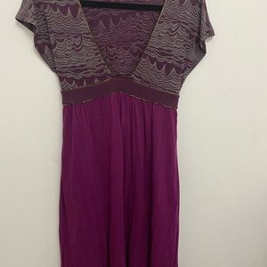 Long Vintage Low Neckline Dress